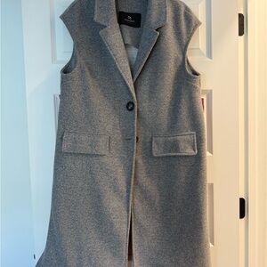Gray Sleeveless Coat